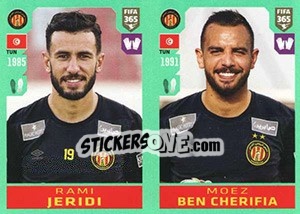 Sticker Rami Jeridi / Moez Ben Cherifia - FIFA 365 2020. 448 stickers version - Panini