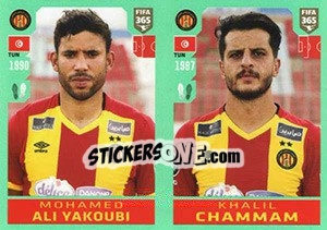 Sticker Mohamed Ali Yacoubi / Khalil Chemmam - FIFA 365 2020. 448 stickers version n. 382 - Panini