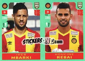 Sticker Iheb Mbarki / Houcine Rebai - FIFA 365 2020. 448 stickers version n. 383 - Panini