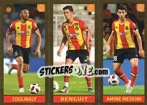 Sticker Coulibaly / Benguit / Amine Meskini - FIFA 365 2020. 448 stickers version n. 390 - Panini