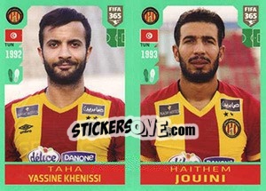 Sticker Taha Yassine Khenissi / Haythem Jouini - FIFA 365 2020. 448 stickers version n. 393 - Panini