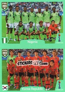 Sticker Nigeria - Korea Republic - FIFA 365 2020. 448 stickers version - Panini