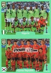 Sticker Nigeria - Korea Republic - FIFA 365 2020. 448 stickers version n. 396 - Panini