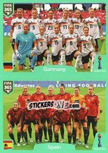 Sticker Germany - Spain - FIFA 365 2020. 448 stickers version n. 397 - Panini