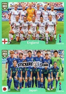 Sticker England - Japan - FIFA 365 2020. 448 stickers version - Panini