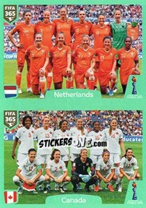 Sticker Netherlands - Canada - FIFA 365 2020. 448 stickers version - Panini