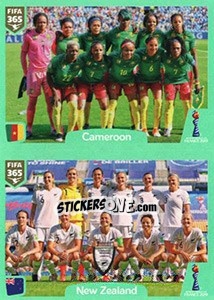 Sticker Cameroon - New Zealand - FIFA 365 2020. 448 stickers version n. 404 - Panini