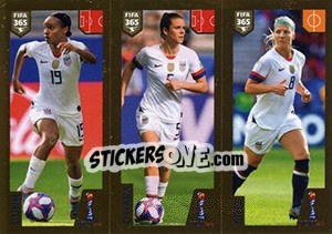 Figurina Dunn / O'Hara / Ertz - FIFA 365 2020. 448 stickers version n. 410 - Panini