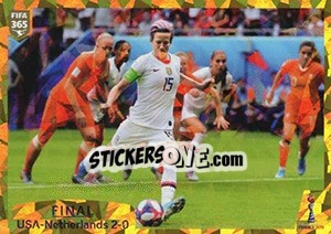Sticker FIFA Women's Wolrd Cup France 2019 Final - FIFA 365 2020. 448 stickers version n. 414 - Panini
