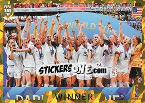 Sticker FIFA Women's Wolrd Cup France 2019 Winner - FIFA 365 2020. 448 stickers version n. 415 - Panini