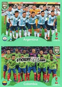 Sticker Argentina - Colombia - FIFA 365 2020. 448 stickers version - Panini