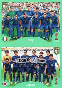 Sticker Italy - Japan - FIFA 365 2020. 448 stickers version n. 418 - Panini
