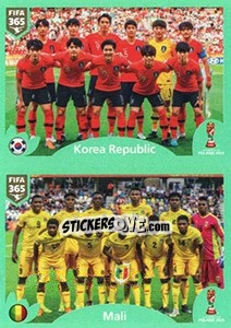 Sticker Korea Republic - Mali - FIFA 365 2020. 448 stickers version n. 419 - Panini