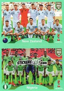 Cromo New Zealand - Nigeria - FIFA 365 2020. 448 stickers version - Panini