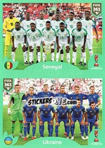 Sticker Senegal - Ukraine - FIFA 365 2020. 448 stickers version - Panini