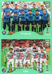 Sticker Uruguay - USA