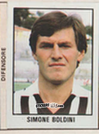 Cromo Simone Boldini - Calcio Flash 1981 n. 4 - Edizioni Flash
