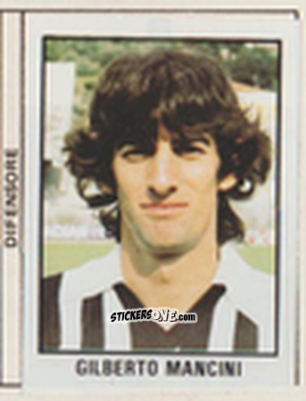 Figurina Gilberto Mancini - Calcio Flash 1981 n. 6 - Edizioni Flash