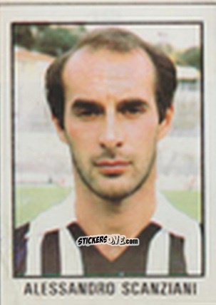 Cromo Alessandro Scanziani - Calcio Flash 1981 n. 12 - Edizioni Flash