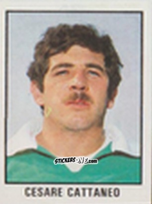 Sticker Cesare Cattaneo - Calcio Flash 1981 n. 19 - Edizioni Flash
