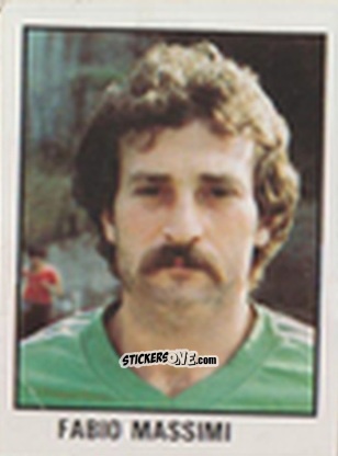 Sticker Fabio Massimi - Calcio Flash 1981 n. 21 - Edizioni Flash