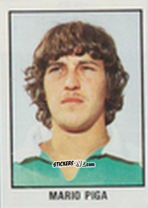 Cromo Mario Piga - Calcio Flash 1981 n. 25 - Edizioni Flash