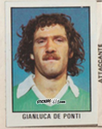 Sticker Gianluca De Ponti - Calcio Flash 1981 n. 28 - Edizioni Flash