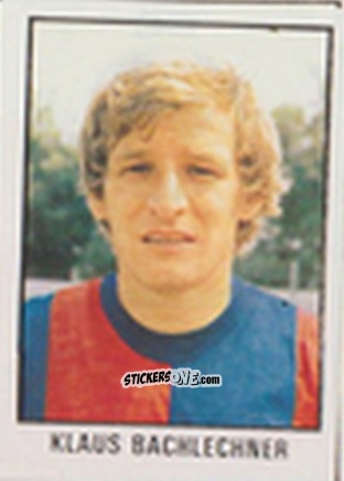 Cromo Klaus Bachlechner - Calcio Flash 1981 n. 35 - Edizioni Flash