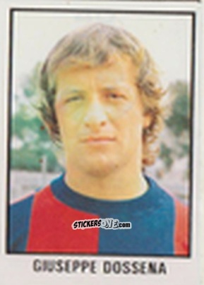 Sticker Giuseppe Dossena - Calcio Flash 1981 n. 40 - Edizioni Flash