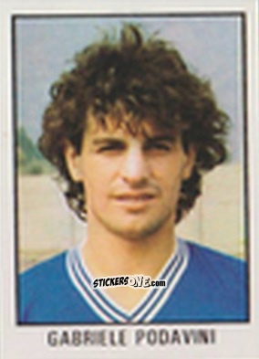Sticker Gabriele Podavini - Calcio Flash 1981 n. 48 - Edizioni Flash