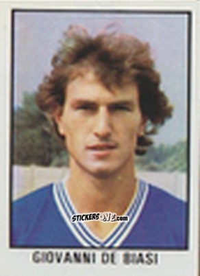Figurina Giovanni De Biasi - Calcio Flash 1981 n. 53 - Edizioni Flash