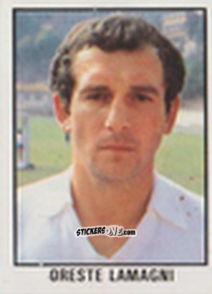 Figurina Oreste Lamagni - Calcio Flash 1981 n. 63 - Edizioni Flash