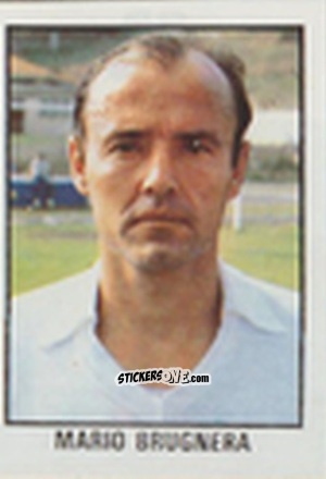 Sticker Mario Brugnera - Calcio Flash 1981 n. 66 - Edizioni Flash