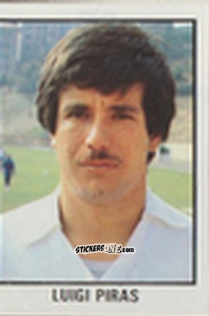 Figurina Luigi Piras - Calcio Flash 1981 n. 74 - Edizioni Flash