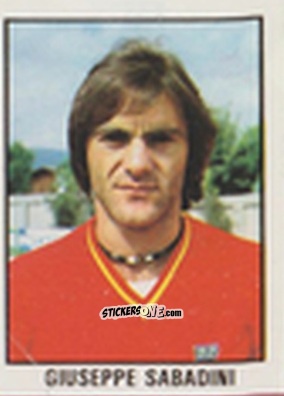 Figurina Giuseppe Sabadini - Calcio Flash 1981 n. 78 - Edizioni Flash
