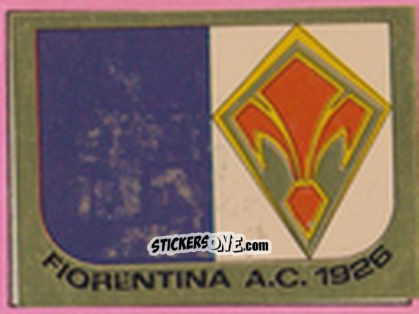 Sticker Scudetto Fiorentina - Calcio Flash 1981 n. SC10 - Edizioni Flash
