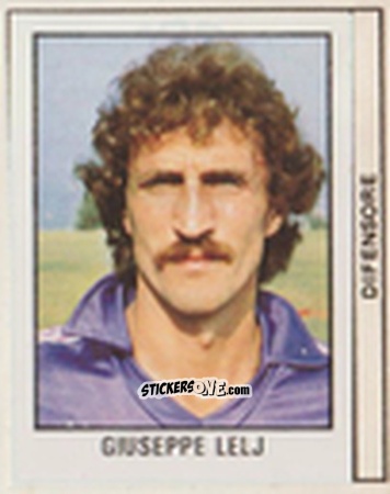 Sticker Giuseppe Lelj - Calcio Flash 1981 n. 108 - Edizioni Flash