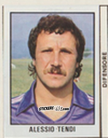 Figurina Alessio Tendi - Calcio Flash 1981 n. 110 - Edizioni Flash