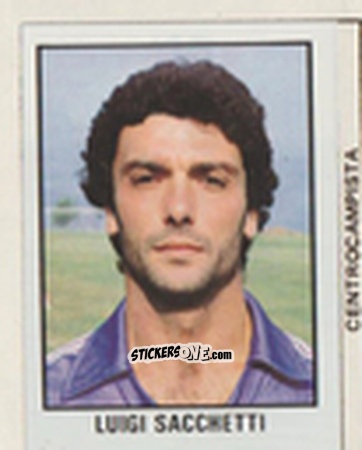 Sticker Luigi Sacchetti - Calcio Flash 1981 n. 115 - Edizioni Flash