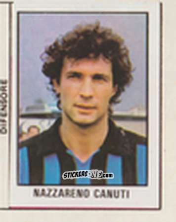 Sticker Nazzareno Canuti - Calcio Flash 1981 n. 123 - Edizioni Flash