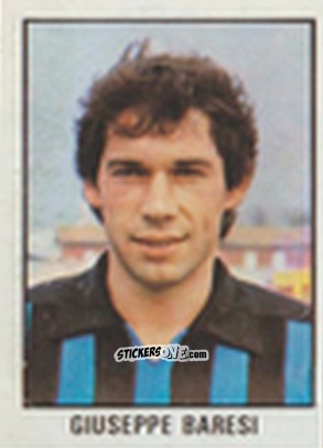 Cromo Giuseppe Baresi - Calcio Flash 1981 n. 124 - Edizioni Flash