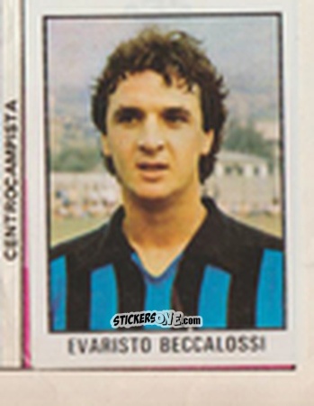 Cromo Evaristo Beccalossi - Calcio Flash 1981 n. 133 - Edizioni Flash