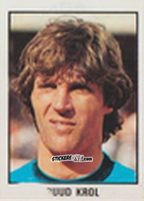 Cromo Ruud Krol - Calcio Flash 1981 n. 165 - Edizioni Flash