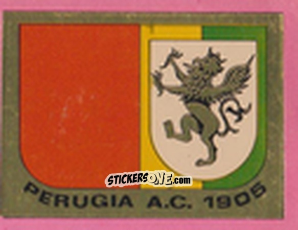 Figurina Scudetto Perugia - Calcio Flash 1981 n. SC14 - Edizioni Flash