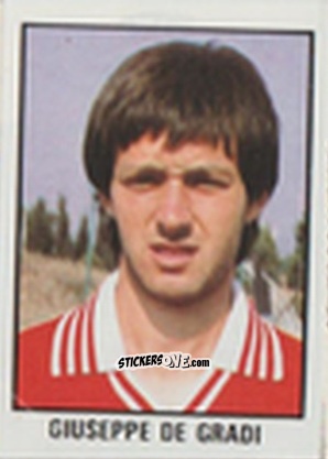 Cromo Giuseppe De Gradi - Calcio Flash 1981 n. 175 - Edizioni Flash