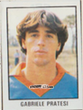 Cromo Gabriele Pratesi - Calcio Flash 1981 n. 182 - Edizioni Flash