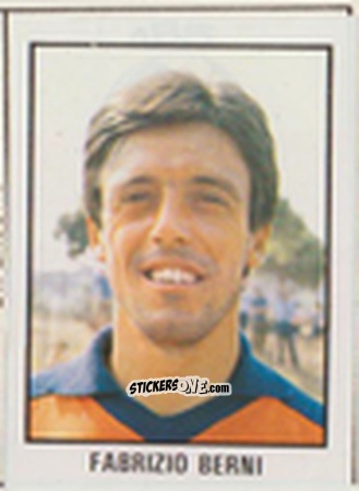 Figurina Fabrizio Berni - Calcio Flash 1981 n. 185 - Edizioni Flash