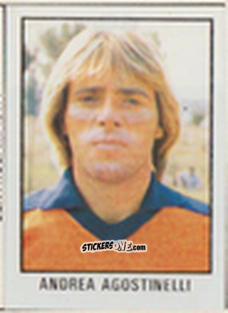 Sticker Andrea Agostinelli - Calcio Flash 1981 n. 189 - Edizioni Flash