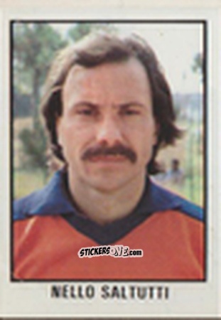 Figurina Nello Saltutti - Calcio Flash 1981 n. 192 - Edizioni Flash