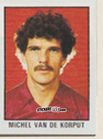 Figurina Michel van de Korput - Calcio Flash 1981 n. 216 - Edizioni Flash